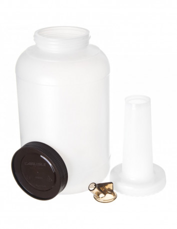 Buy Carlisle PS801B00 Store and Pour 1 Gallon White Container with Colored Spout and Cap