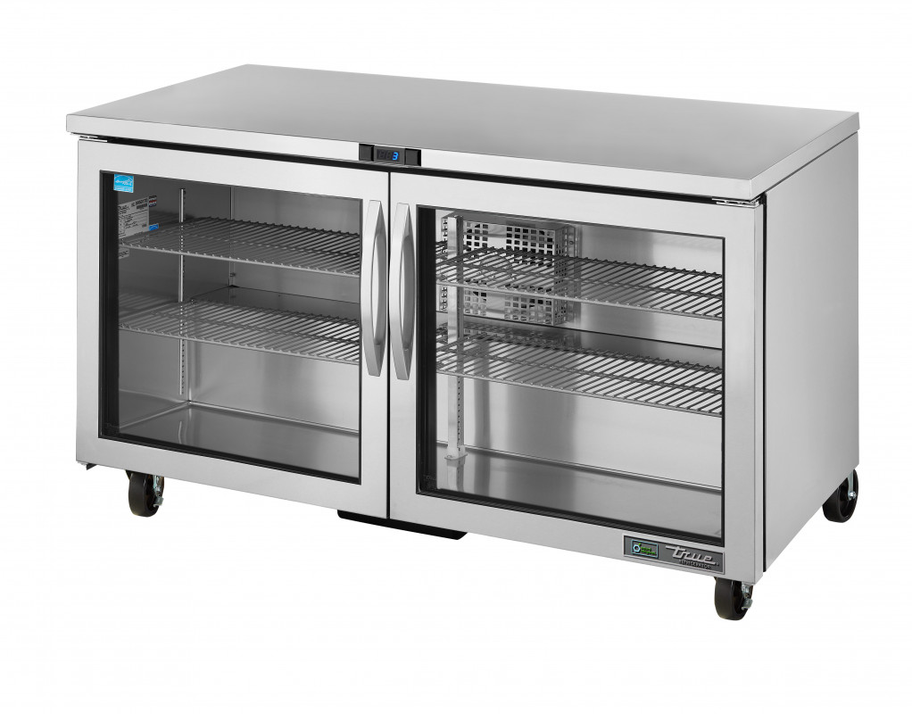 Buy True TUC60G Two Glass Doors Undercounter Refrigerator in the KSA