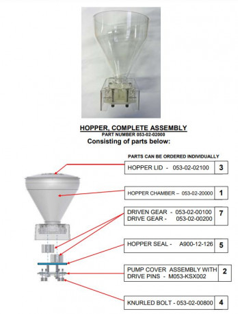 Buy Belshaw Adamatic  053-02-02000, Hopper Assembly