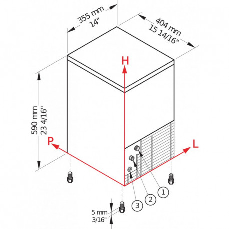 Buy Brema CB184 Self-Contained Ice Maker 22 Kg/24h