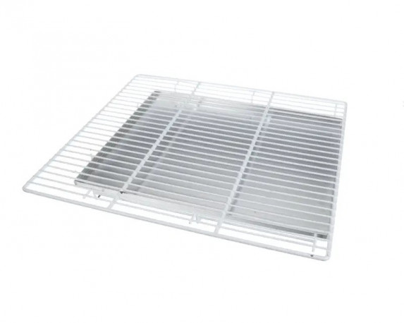 ايفرست PSHC02-00 Partition Shelf/Rack with Slide-Out Tray, 21 1/2" x 24", Epoxy Coated, White