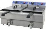 Buy Elite World EF65220, Counter Top 2 Tank Basket Electric Fryer 65cm Basins