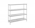 Buy Bmax WES2360, Stainless Steel Slotted 4 Tiers Storage Shelf