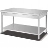 Buy Bmax WES2530, Stainless Steel 2 Tiers Work Tables, Square Legs