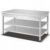 Buy Bmax WES2580, Stainless Steel 3 Tiers Work Tables, Square Legs