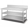 Buy Bmax WES2680, Stainless Steel 3 Tiers Work Table With Backflash