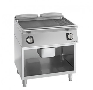 Buy Giorik FME941GF, Electric Griddle, Full Surface Smooth/Ribbed Iron On Open Base Cabinet