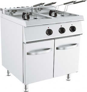 Buy Kusina G7F200E, Electric Fryer On Closed Base Two Well 2x18 Liters
