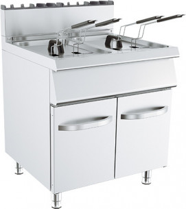 Buy Kusina G7F200G, Gas Fryer On Closed Base Two Well 2x15 Liters