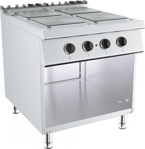Buy Kusina G9K200E-W, 4 Hot Square Plates Electric Range on Open Base Cabinet