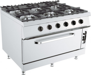 Buy Kusina G9K212G, Gas Range, 6 Burners with Oven