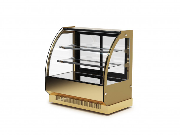 Buy Uninu CS1000C2G, 100 cm Gold-Tinted Display Refrigerator with 2 Shelves