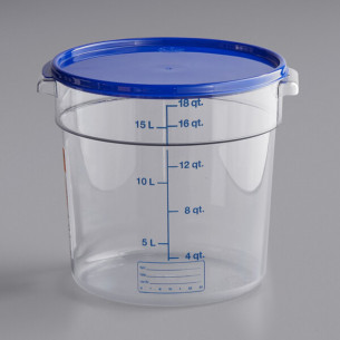 Buy Carlisle, 18 Qt. Storplus Container with Blue Lids