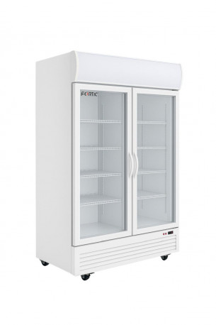 Buy Fortic VD1000,  2-Door Glass Beverage Refrigerator, 1000-Liter Capacity