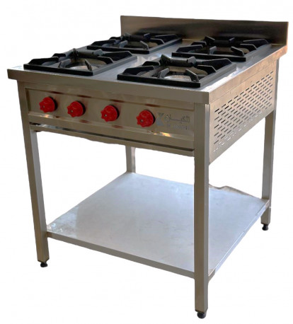 Buy Elite World KSA6000, 4-Burner Gas Range, Stainless Steel