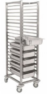 Buy Stainless Steel Trolley, 18 Tray Capacity, 80×60 cm