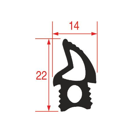 Buy Tecnoeka 01000870 EMBEDDED DOOR GASKET FOR 3-TRAY HALF-SIZ