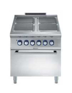 Buy Electrolux, 4-Hot Square Plate Electric Range with Oven, 800mm