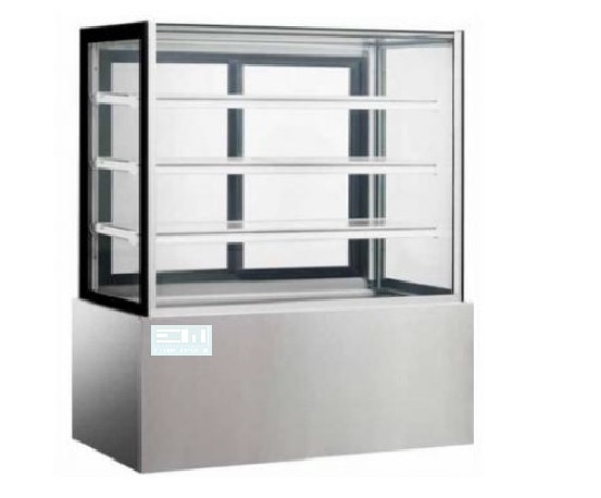Elite World 1200FH, Dessert Display Refrigerator, Square Glass, 510 liters
