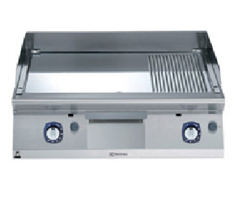 Buy Electrolux 371410, Gas Fry Top, Smooth + Ribbed Polished Chrome Plate, 800 mm