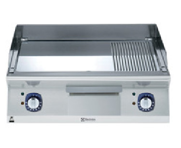 Buy Electrolux 371197, Electric Fry Top, Smooth + Ribbed Polished Chrome Plate, 800 mm