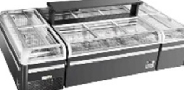 Buy Elite World NQG21L, Transparent Island Freezer, 2130mm Width