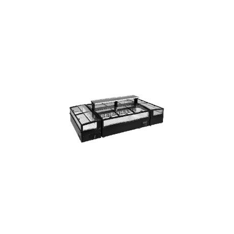 Elite World NQT-19D, Island Display Freezer, Head Cabinet