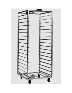 Buy Real Forni, Stainless Steel Rotary Trolley, 18 Shelves, 600mm Depth 800mm Width