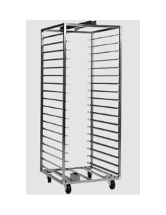 Buy Real Forni, Stainless Steel Rotary Trolley, 18 Shelves, 600mm Depth 400mm Width