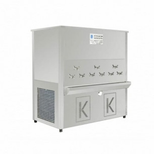Buy Al Kawthar KAW2000L9BS, Water Cooler, 2000 Liters, 9 Taps, Stainless Steel Body