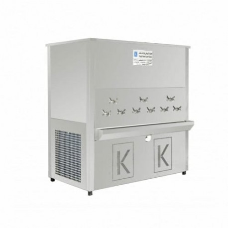 Buy Al Kawthar KAW2000L9BS, Water Cooler, 2000 Liters, 9 Taps, Stainless Steel Body
