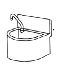 Buy Elite World LG/1, Stainless Steel, Wall Mounted One Sink Wash Basin, 500mm Width