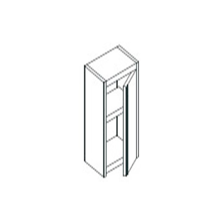 Elite World CC1/5, Wall Mounted Cabinet with Hinged Swing Door, Middle Shelf, 500mm width