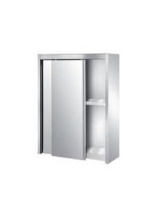 Buy Elite World CAP/14, Stainless Steel Wall Mounted Cabinet with Sliding Doors, Mid Shelf, 1400mm Width