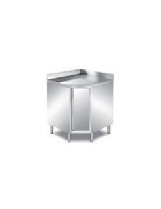 Buy Elite World TAV3/11A, Stainless Steel Corner Type Base Cabinet, Hinged Door, 1100mm Width