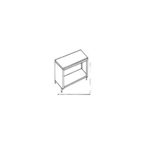 Buy Elite World, Stainless Steel, Work Table, No Raised Top, 1 Under Shelf, 2 Side Covers