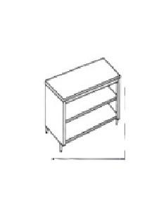 Buy Elite World TCL/11A, Stainless Steel, Work Table, No Raised Top, 2 Under Shelves, 2 Side Covers, 1100mm Width