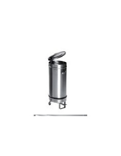 Buy Elite World CRC/1, Stainless Steel 304 Waste Bin Trolley with Pedal Opening
