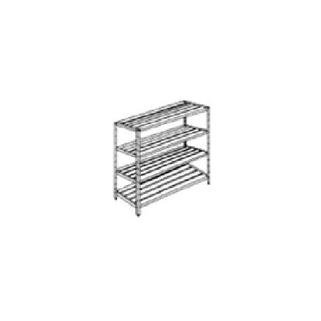 Buy Elite World, Stainless Steel 304 Chrome Wire Shelves, 4 Shelves, 530mm Height