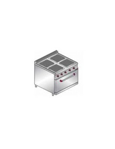 Buy Bertos E9PQ4+FE1, Electric Range 4 Square Burners with Oven