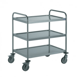 Buy Tournus 801543, Clearing Trolley, 2 Handles 3 Trays 800X530mm, 4 Swivel Wheels