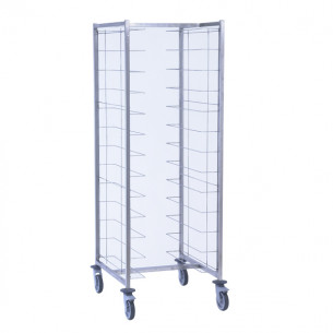Buy Tournus 800082, Plate Stacking Trolley, Lateral Laminate Panels, Polyamide Cover Wheels