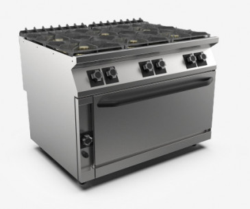 Buy Mareno PC912GFGM - SIX GAS BURNER MAXI OVEN RANGE - LP GAS