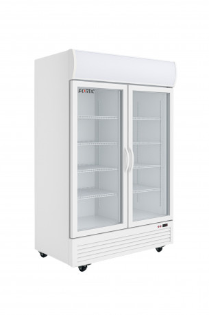 Buy Fortic VD1250, 2-Door Glass Beverage Refrigerator, 1200-Liter Capacity