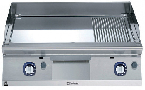 Buy Electrolux 371410, Gas Fry Top, Chrome Plate, Smooth + Ribbed Polished, 800mm