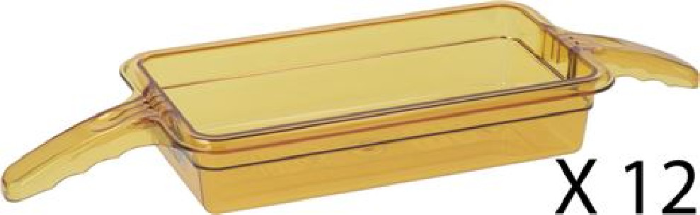Buy Prince Castle 155695N-12 Dual Handle Pan, 1/3 Size, Set Of 12
