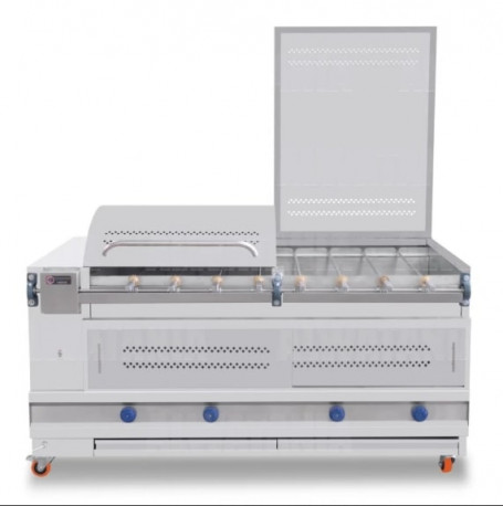 Buy Alwatania Factory GRCH8-180, Commercial 8-Skewer Horizontal Chicken Grill