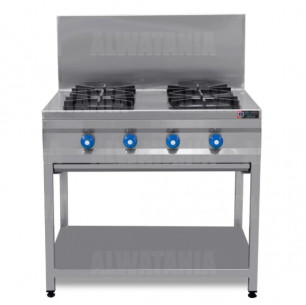 Buy Alwatania Factory OV4-100, 4 Burners Gas Stove, Cast Iron, 1000 mm