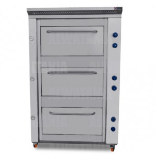 Buy Alwatania Factory OV3F100, Stainless Steel Three-tier Gas Oven, 1000 mm