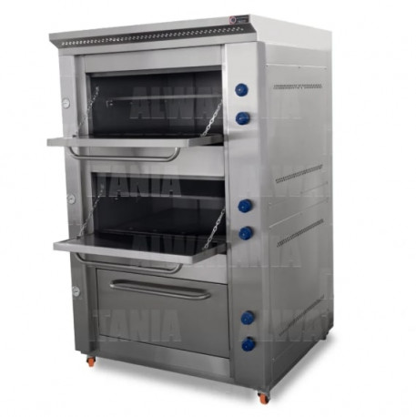 Buy Alwatania Factory OV3F100, Stainless Steel Three-tier Gas Oven, 1000 mm